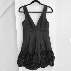 BCBG Black Woven Cocktail Dress